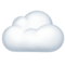 Cloud emoji on Apple